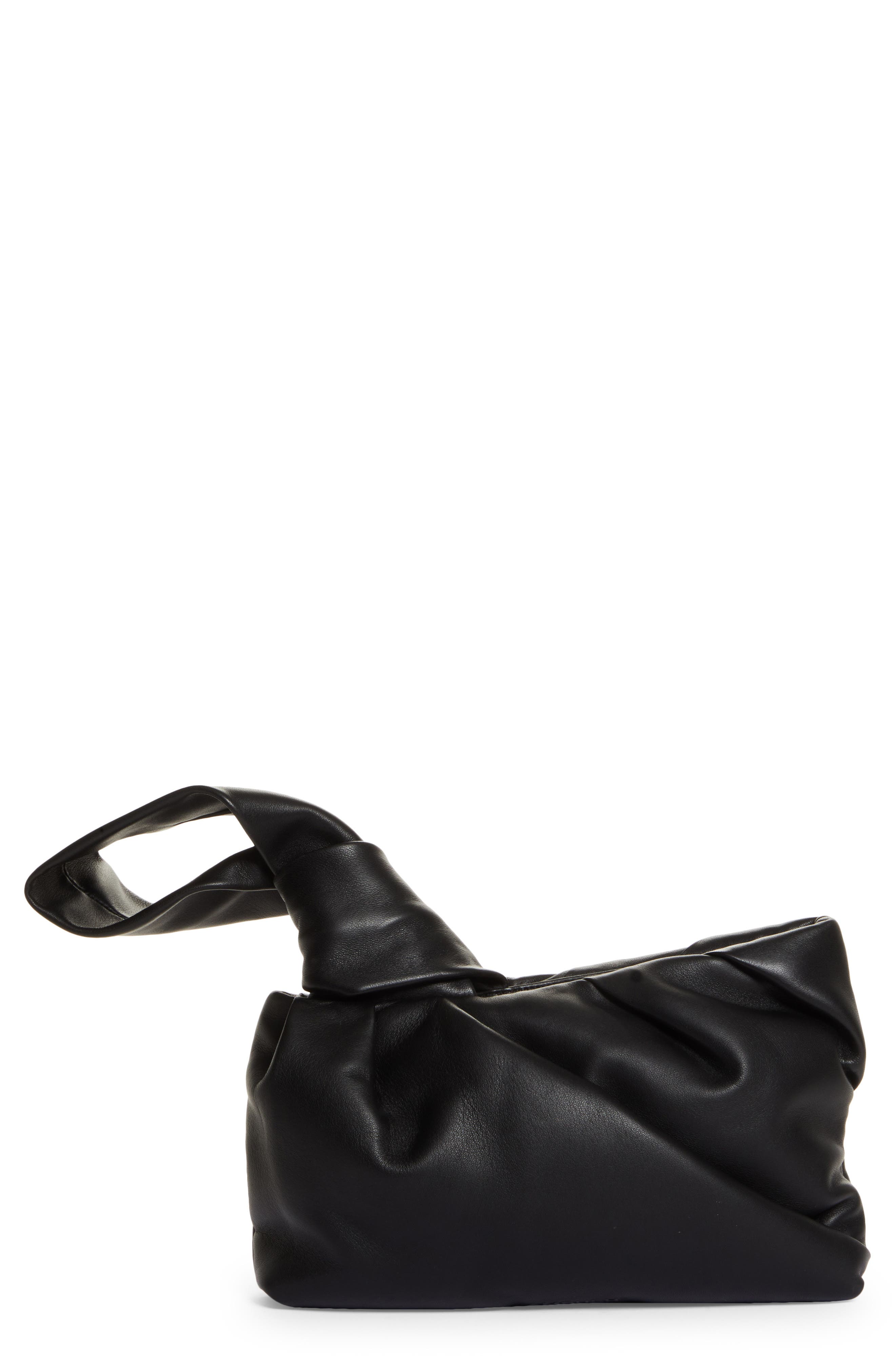 Ambush Nejiri Leather Wristlet Clutch, Main, color, 
