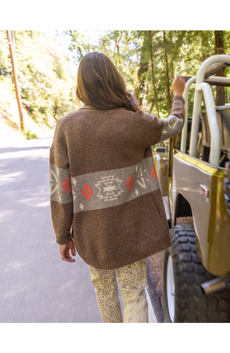 Carve Designs Priya Jacquard Topper, Alternate, color, Sumac Pattern