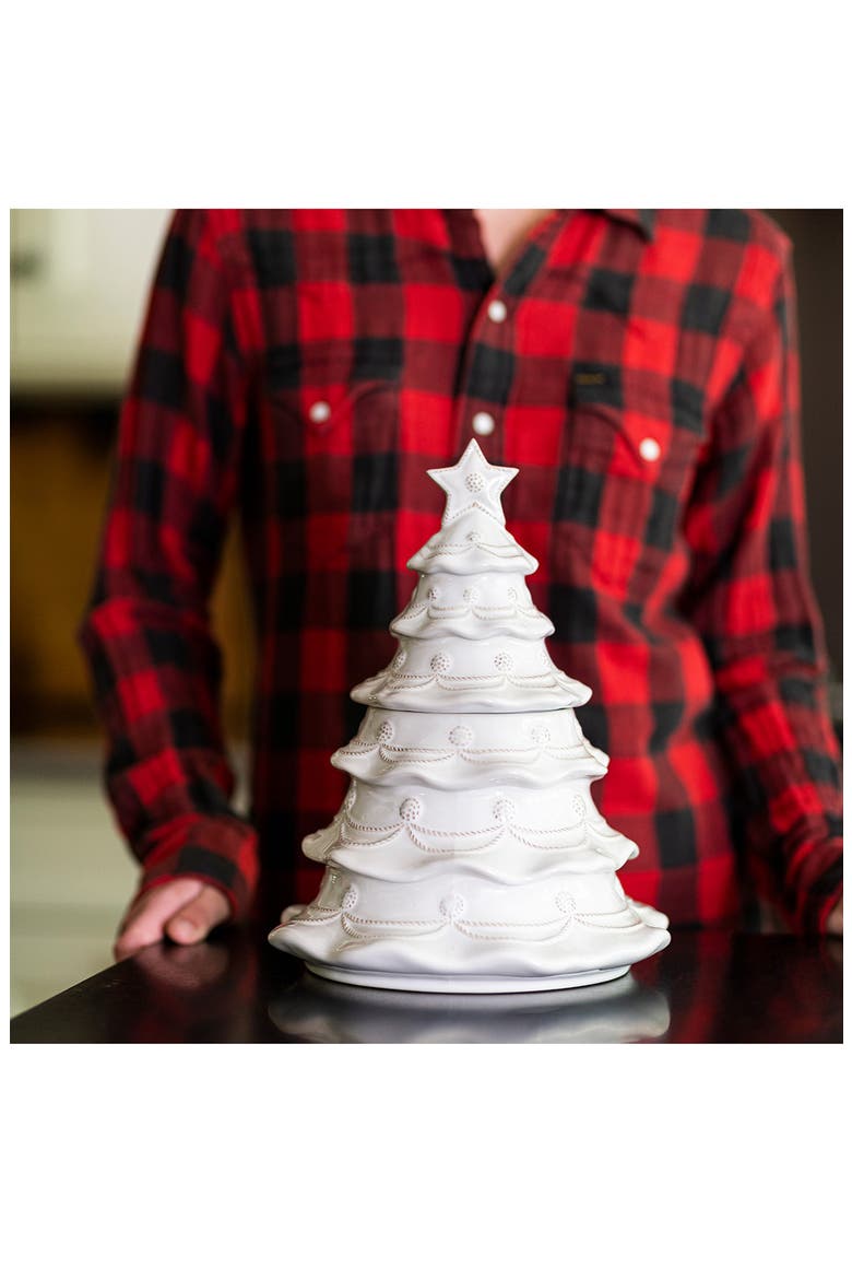 Berry & Thread Whitewash Christmas Tree Cookie Jar, Alternate, color, WHITEWASH