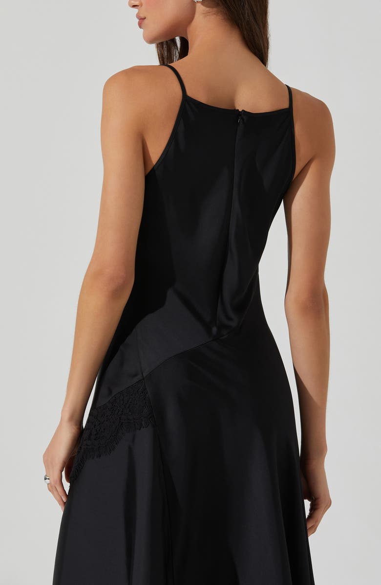 ASTR the Label Ione Asymmetric Dress, Alternate, color, Black