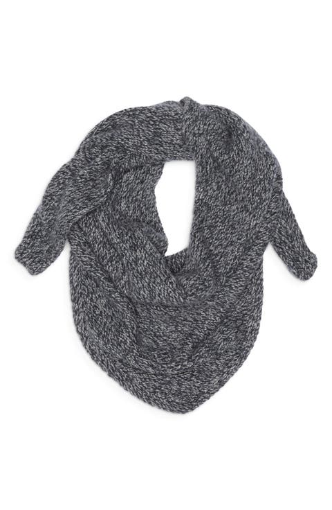 Keill Marled Cashmere Triangle Scarf