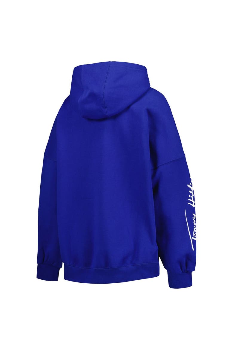 Women's Tommy Hilfiger Royal Los Angeles Rams Becca Drop Shoulder Pullover Hoodie, Alternate, color, Royal