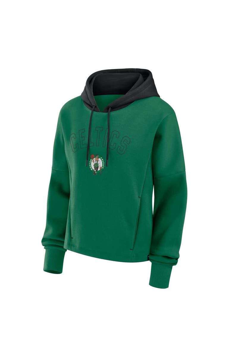 FANATICS Women
s Fanatics  Kelly Green Boston Celtics Post Up Boxy Pullover Hoodie, Alternate, color, Kelly Green