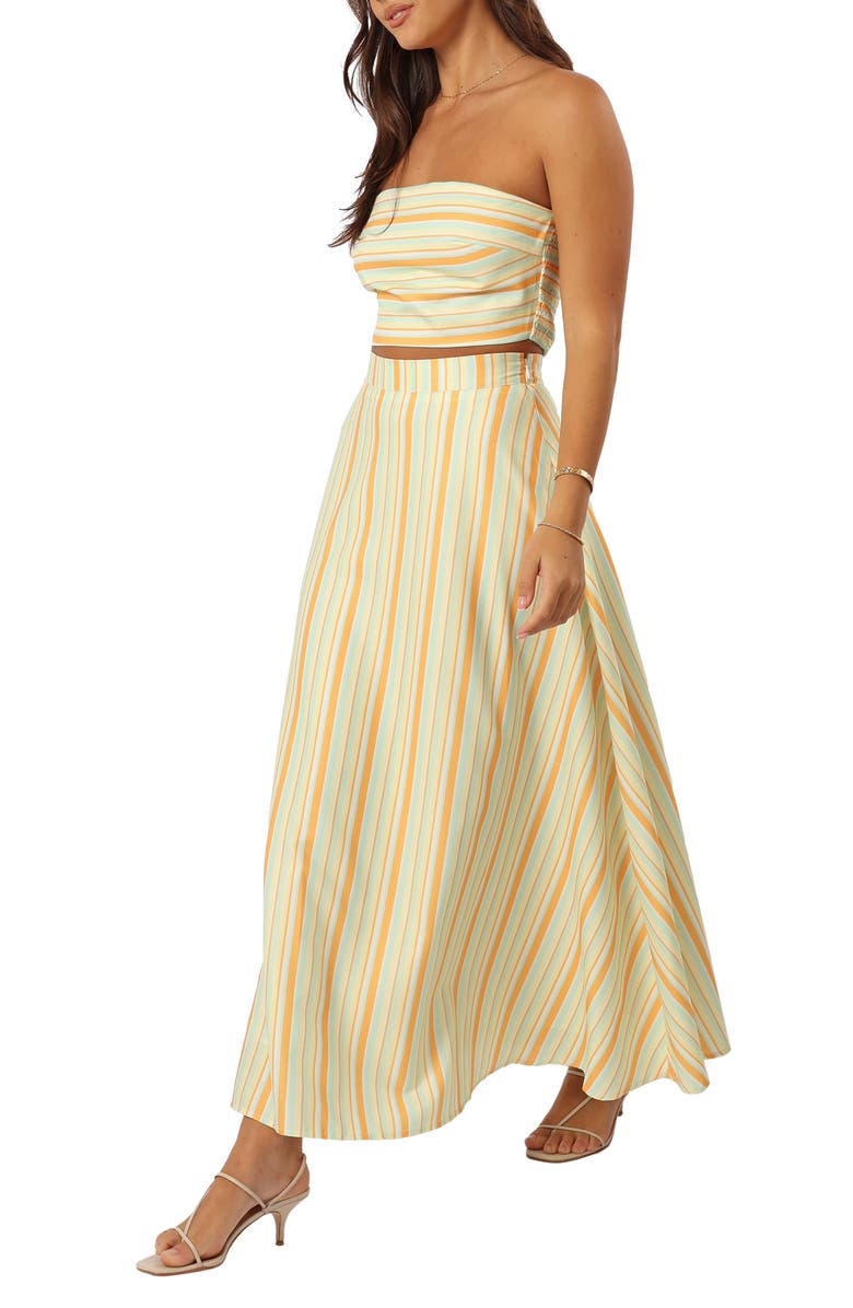 Petal & Pup Serafina Stripe Strapless Two-Piece Sundress, Alternate, color, 