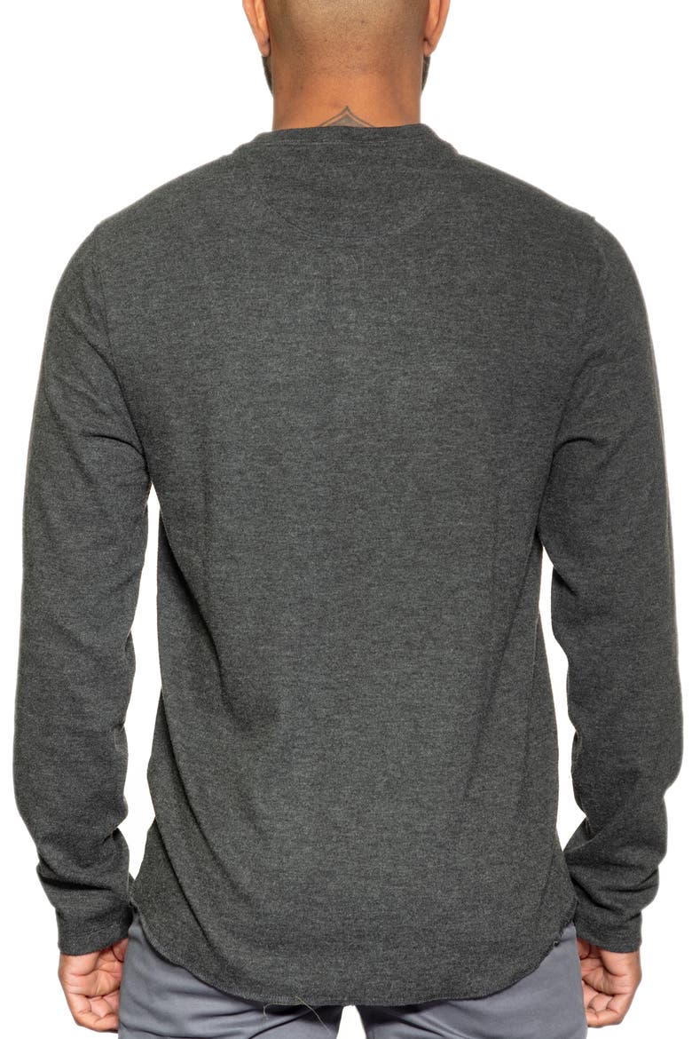 Andy Long Sleeve Henley Shirt, Alternate, color, CHARCOAL