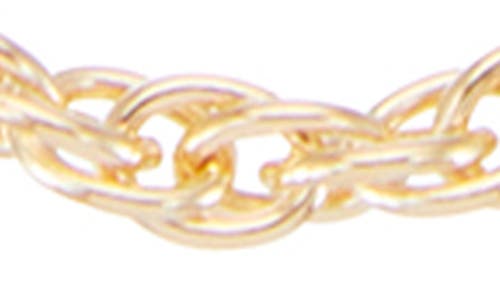 Fuzion Creations Rope Chain Necklace In Yellow