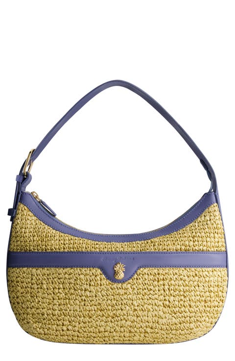 Soft Straw Zip-Top Hobo