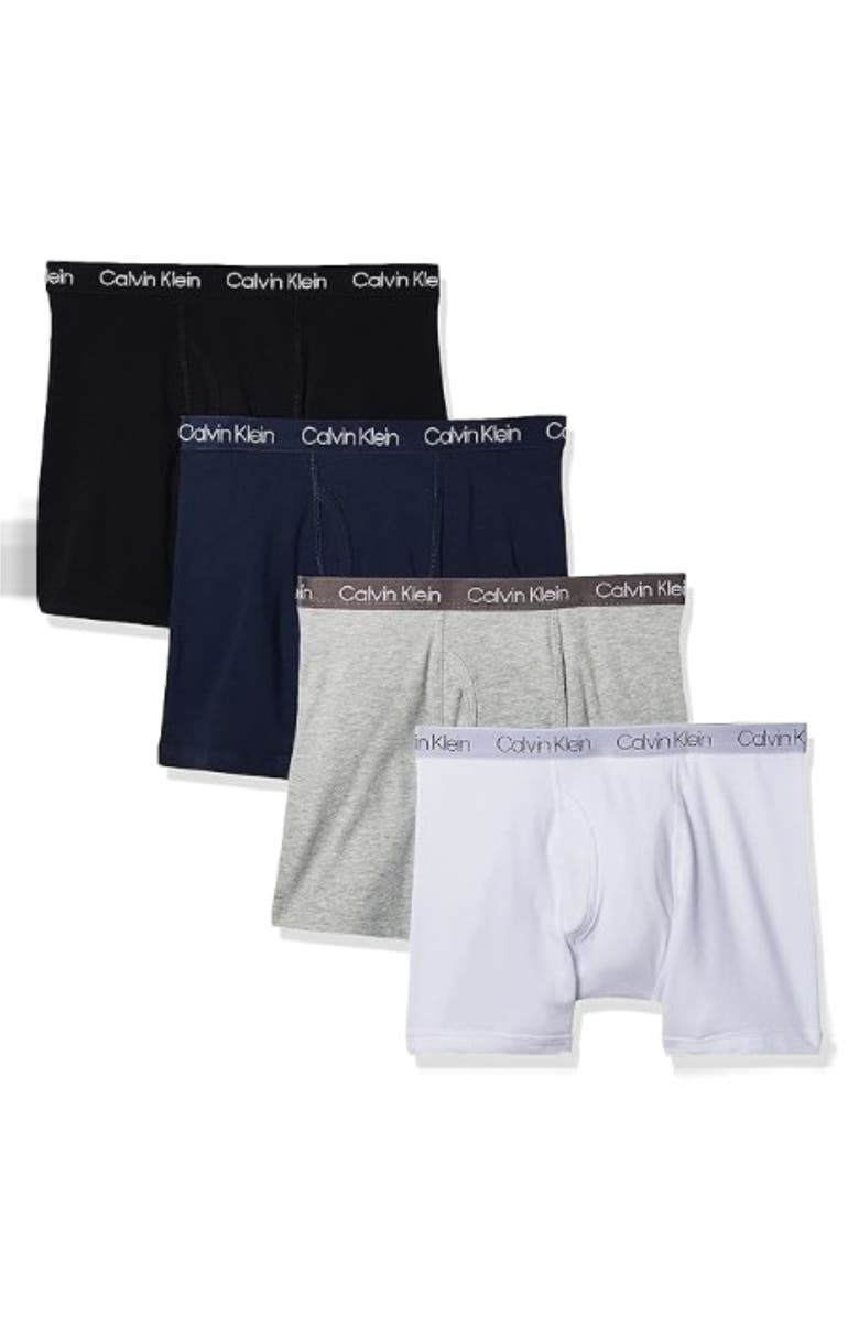 Calvin Klein Boxer Briefs - Pack of 4, Alternate, color, Solid Pack