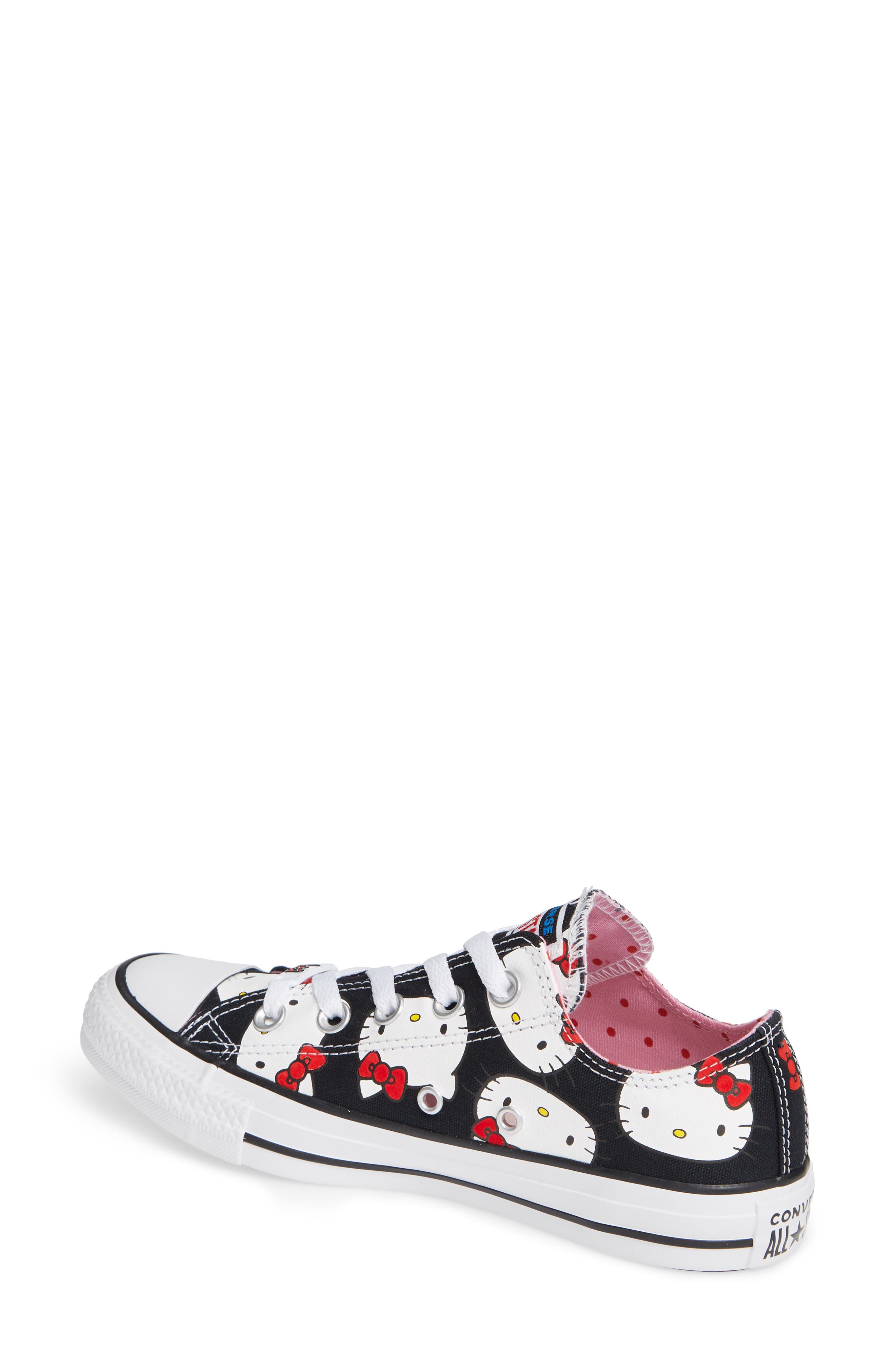 Converse Chuck Taylor<sup>®</sup> All Star<sup>®</sup> Hello Kitty Sneaker, Alternate, color, 
