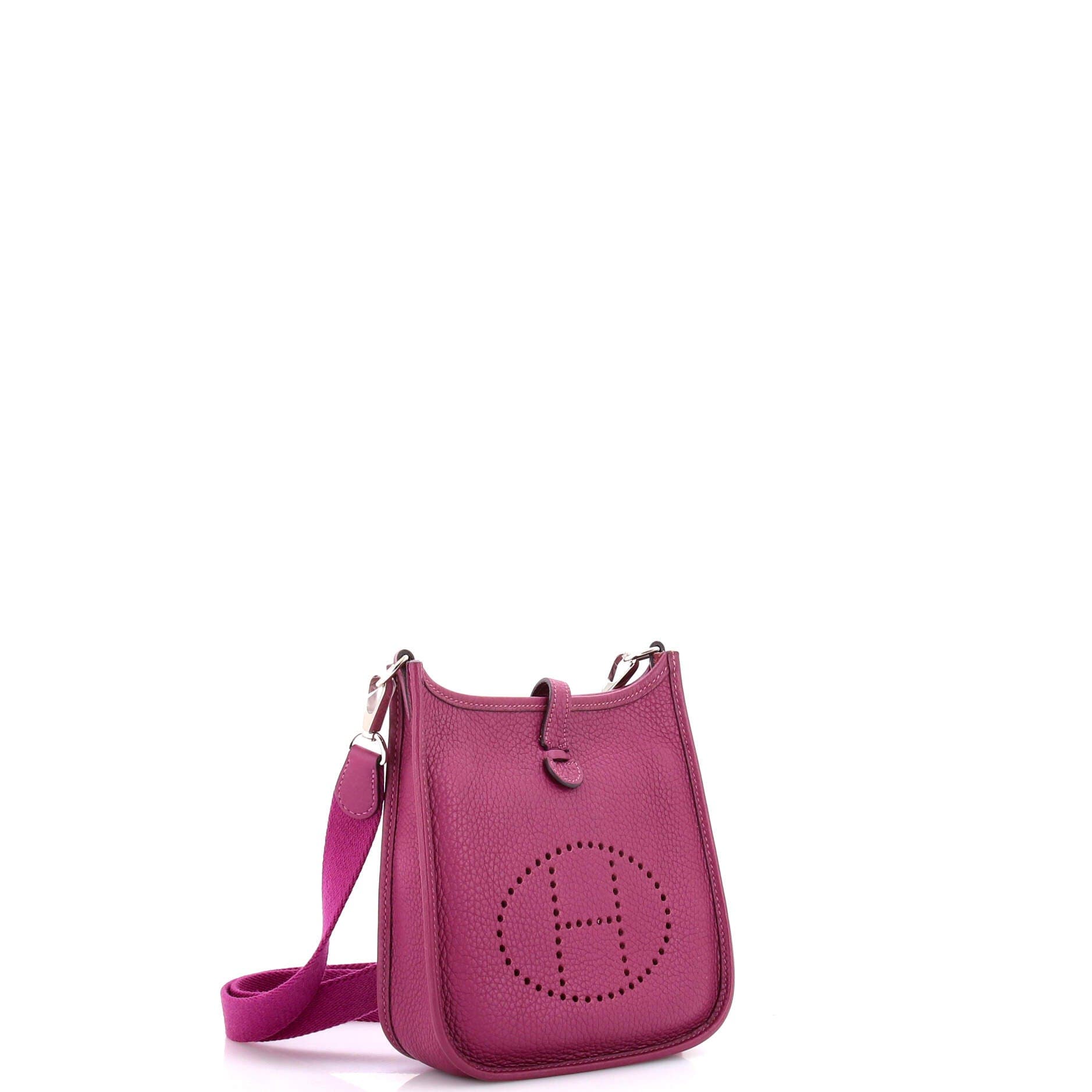 Pre-Owned Hermes Evelyne Bag Gen III Clemence TPM, Alternate, color, Anemone