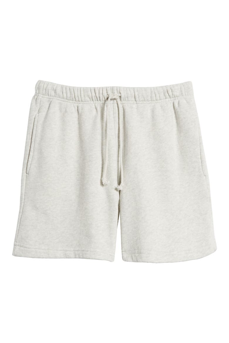 Core Organic Cotton Brushed Terry Sweat Shorts, Alternate, color, ASH GREY