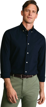 Charles Tyrwhitt Plain Stretch Washed Poplin Shirt
