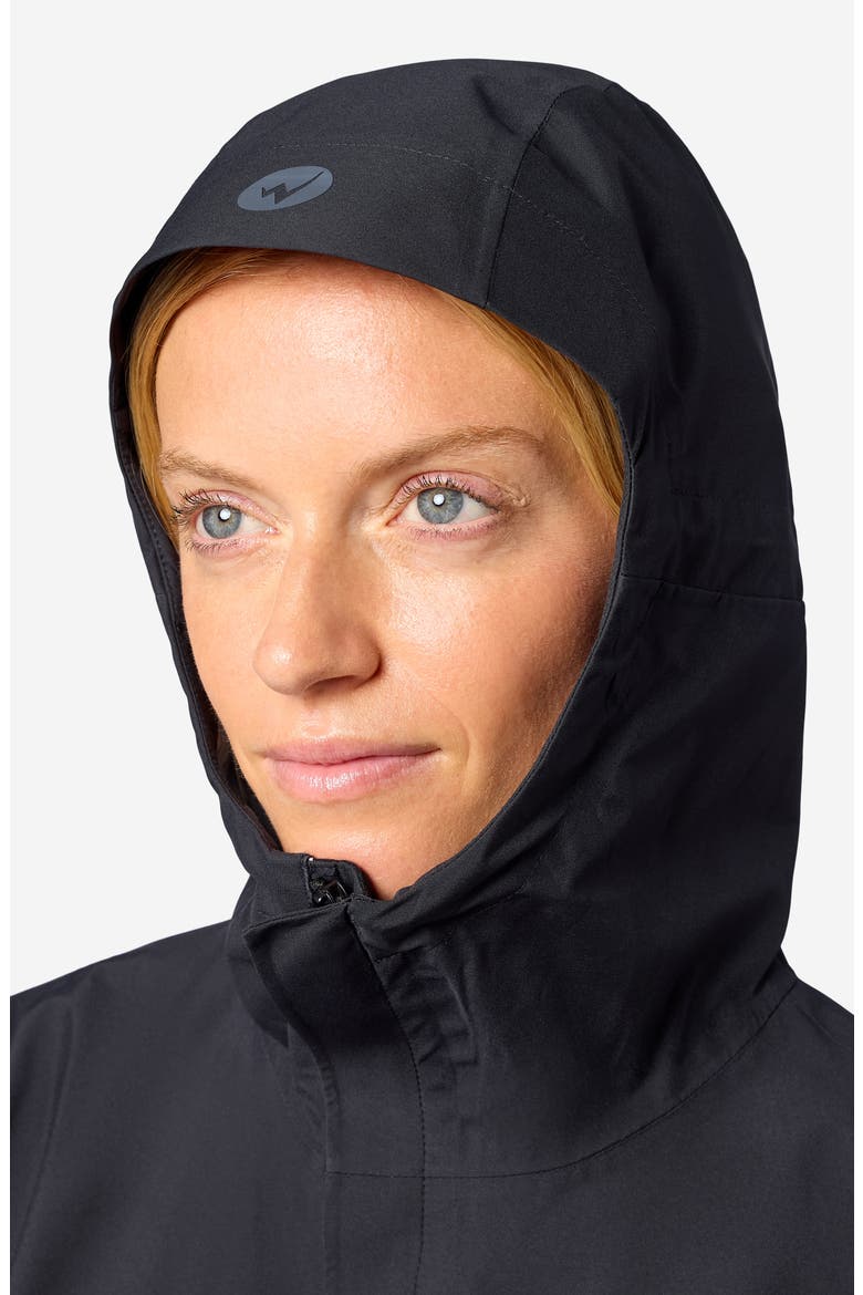 Waterproof Hooded Jacket, Alternate, color, BLACK