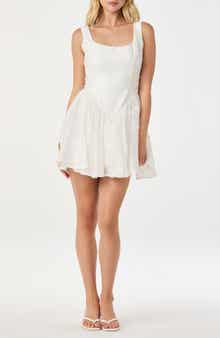 Reina Floral Appliqué Minidress