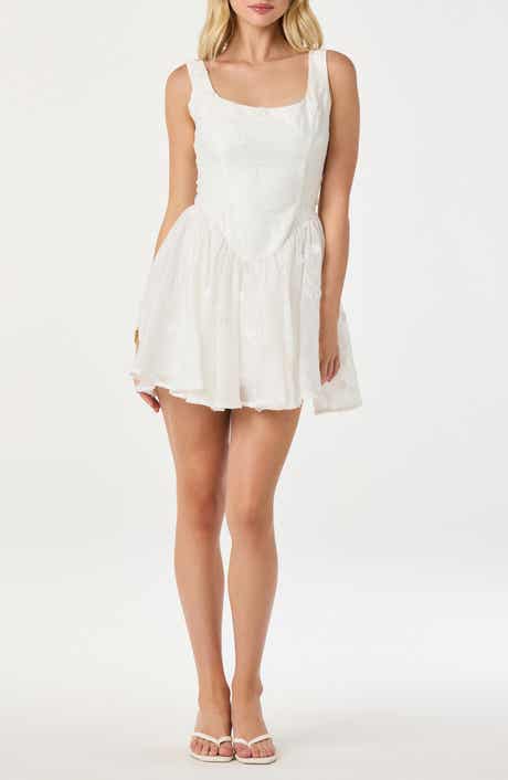 Reina Floral Appliqué Minidress