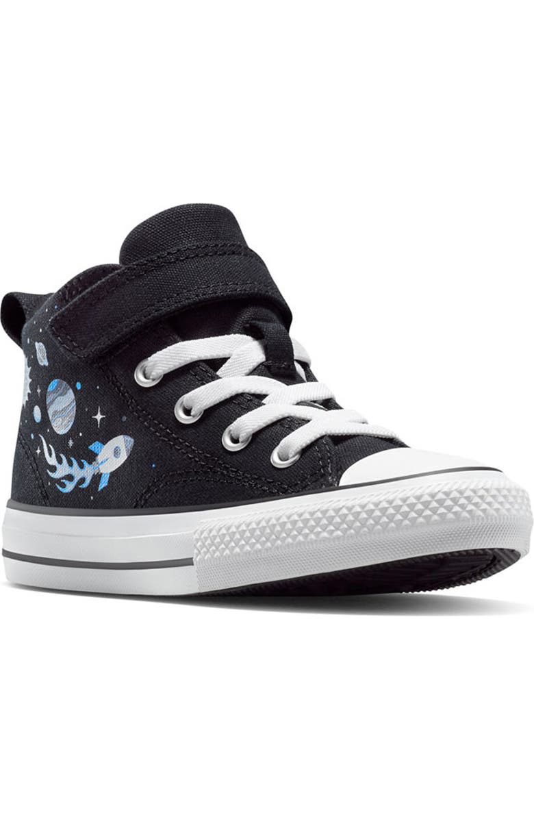 Converse Kids' Chuck Taylor<sup>®</sup> All Star<sup>®</sup> Malden Street Mid Top Sneaker, Main, color, Black/ White