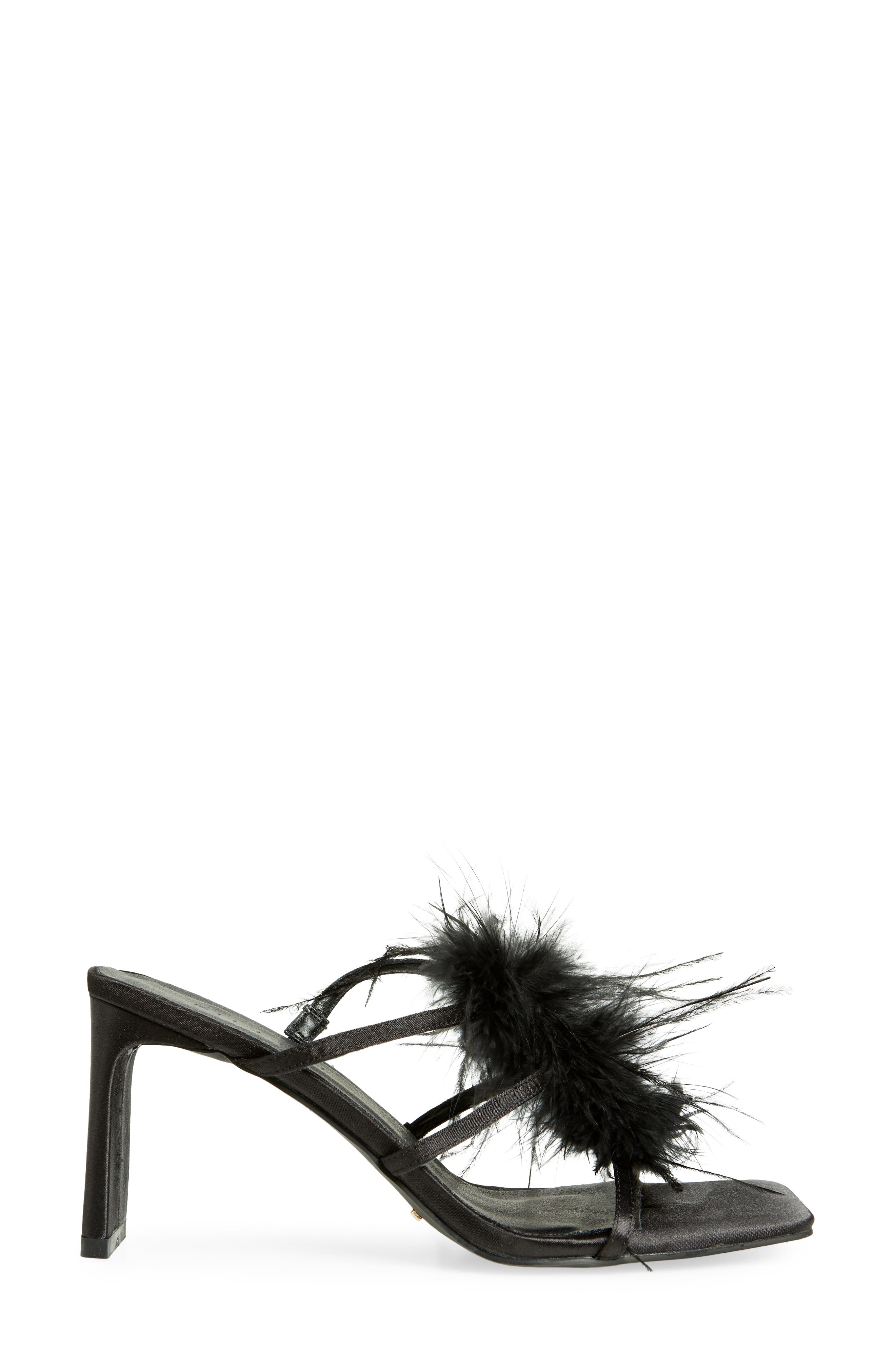 Billini Kayden Feather Slide Sandal, Alternate, color, 