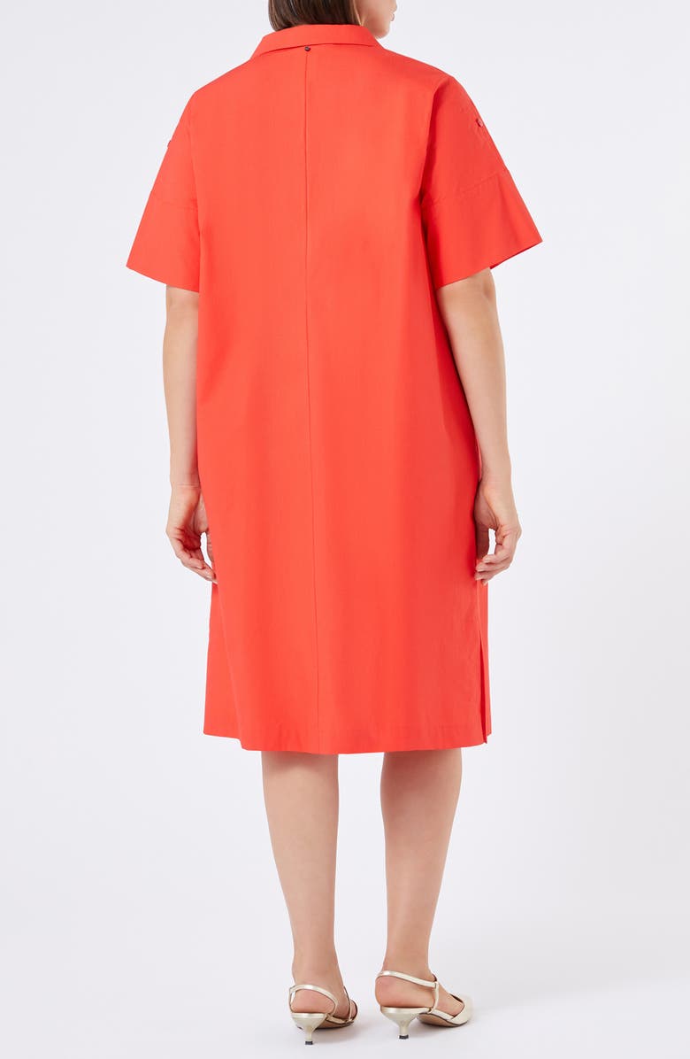 Marina Rinaldi Nasello Shift Dress, Alternate, color, Red