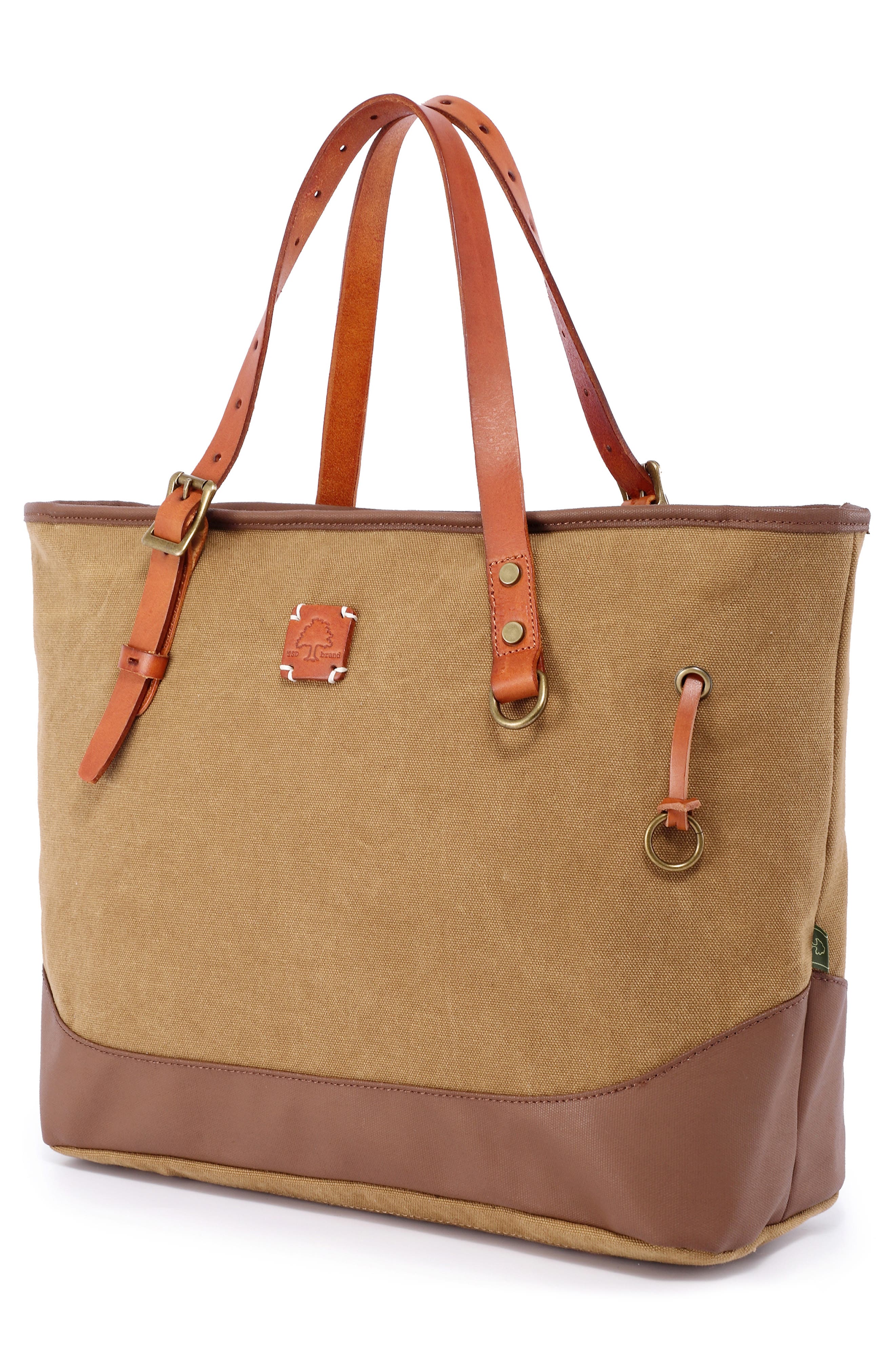 Redwood Canvas Shopper Bag, Alternate, color, KHAKI