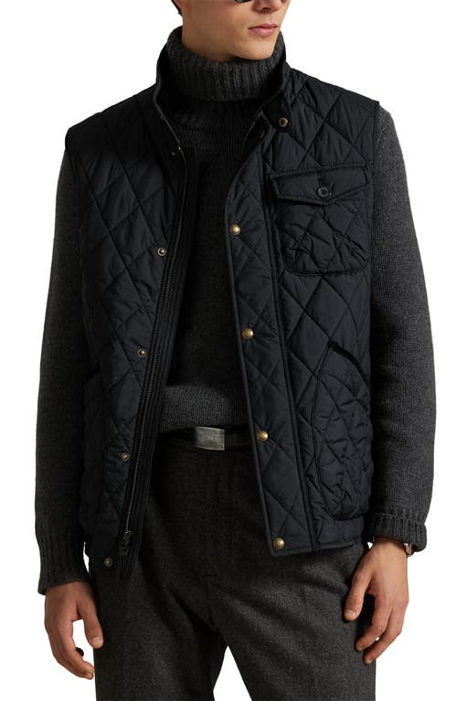 Polo Ralph Lauren Ralph Lauren The Beaton Quilted Vest In Black