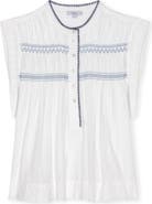Rails Willow Embroidered Detail Cotton Top