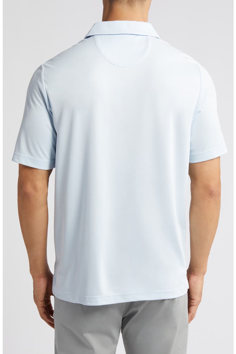 Bird's Eye Quarter Zip Polo, Alternate, color, LIGHT BLUE