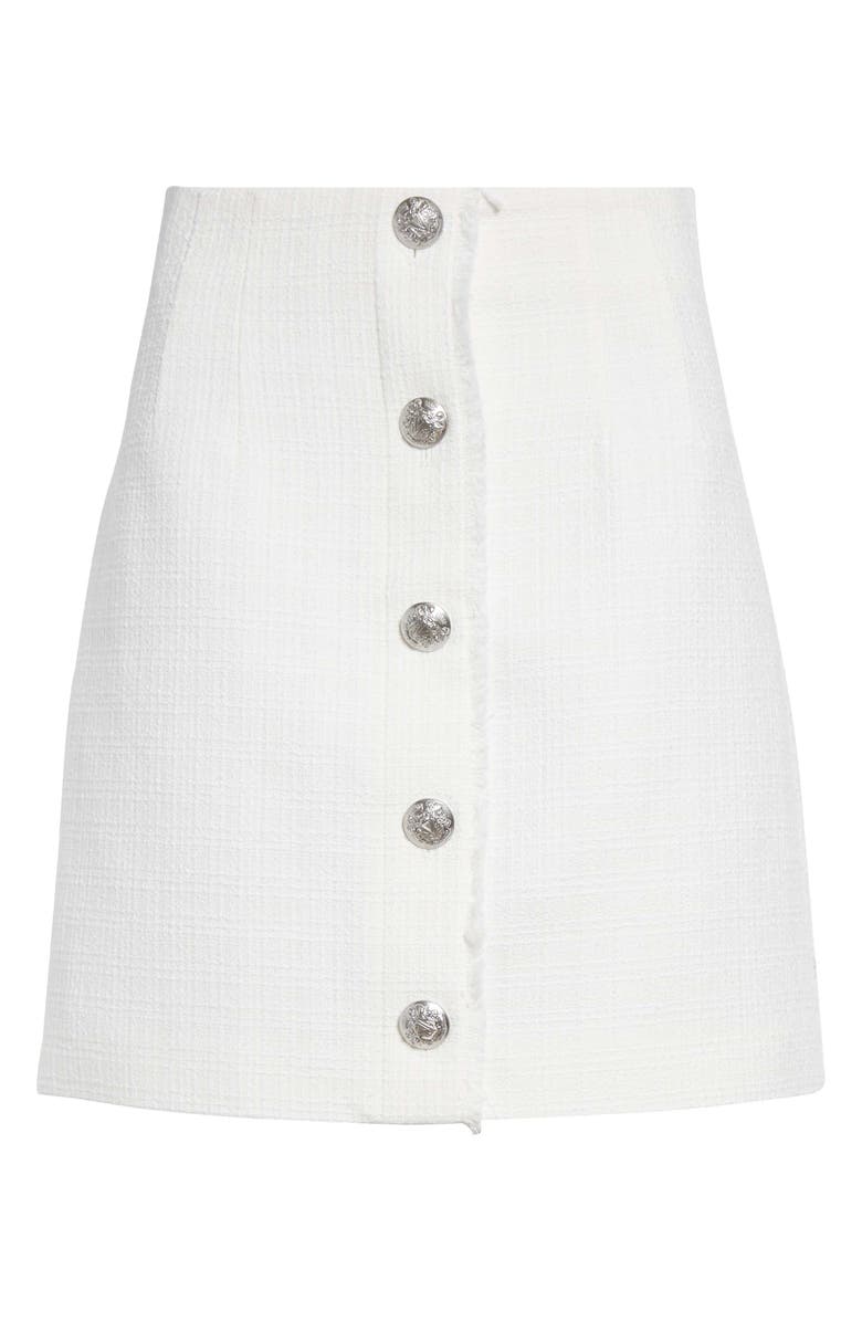 Veronica Beard Melia Tweed Button Front Skirt, Alternate, color, 