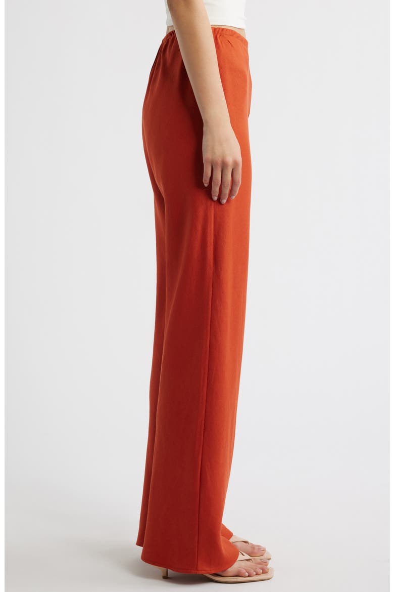 Gale High Waist Linen Pants, Alternate, color, CHILI MANGO