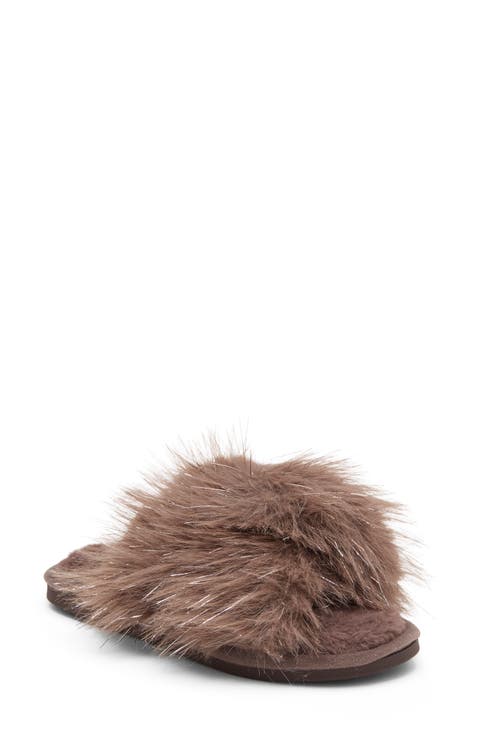 X-Band Faux Fur Slipper