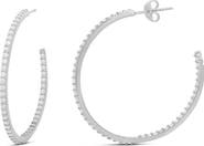 SHYMI Cubic Zirconia Pavé Inside Out Hoop Earrings