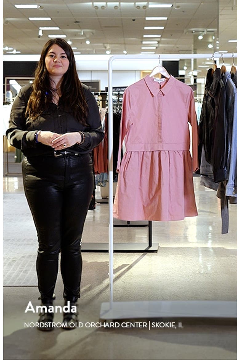 Long Sleeve Mini Shirtdress video