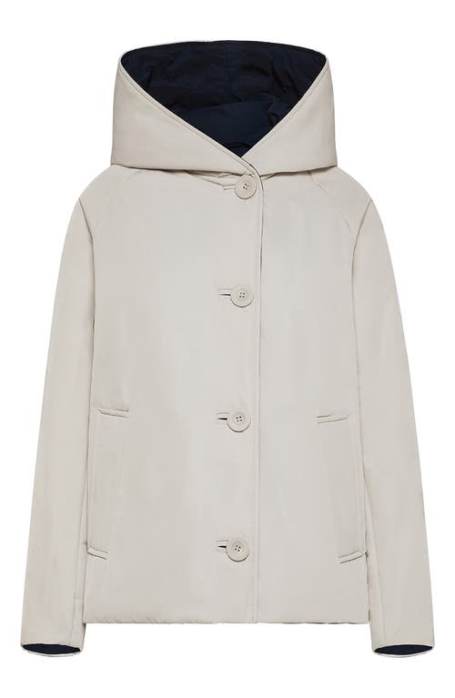 Oof Wear Memory Nylon Water Repellent Reversible Jacket In Gray