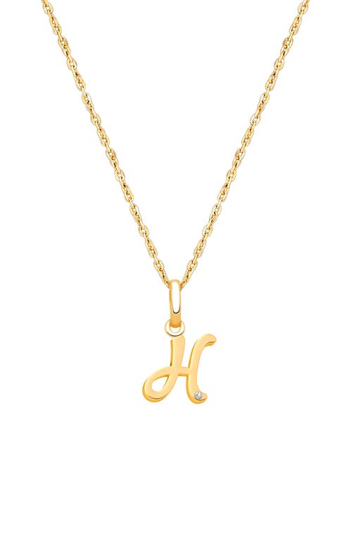 Tiny Blessings 14k Gold Diamond Initial 12-14" Necklace In Gold