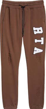 RtA Owen Collegiate Distressed Joggers