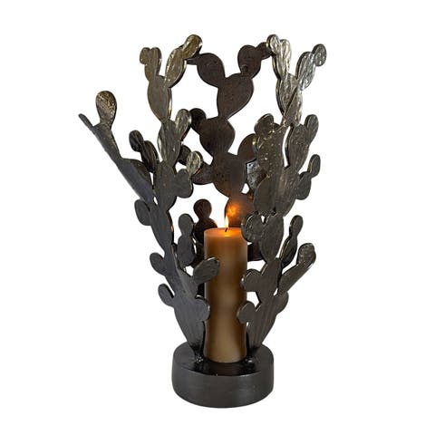 San Miguel Nopales Candleholder Sculpture