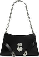 McQueen Mini Locke Leather Shoulder Bag