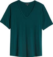 Universal Standard Lily Liquid Jersey V-Neck T-Shirt