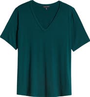 Universal Standard Lily Liquid Jersey V-Neck T-Shirt