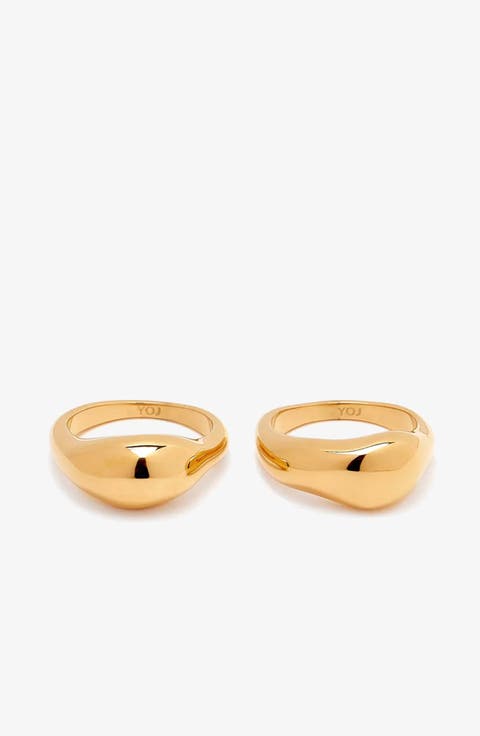 Ine Ring Set in Gold