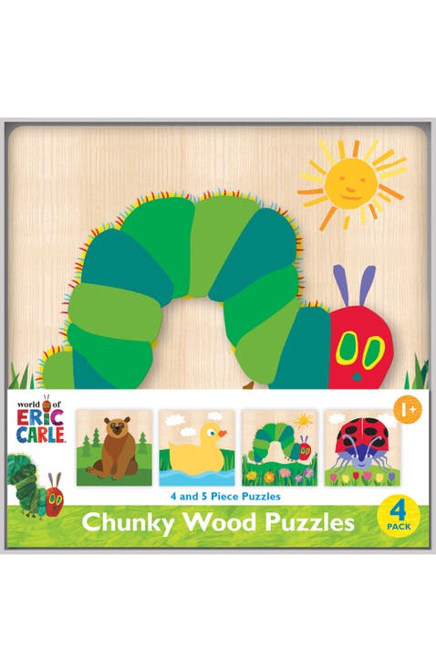 Eric Carle Wood Puzzles 4-Pack