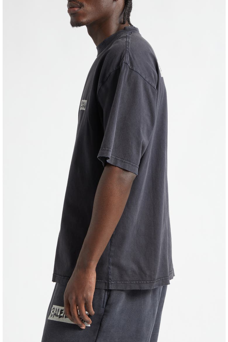 Masking Tape Logo Dry Jersey T-Shirt, Alternate, color, 1041 FADED WASHED BLACK