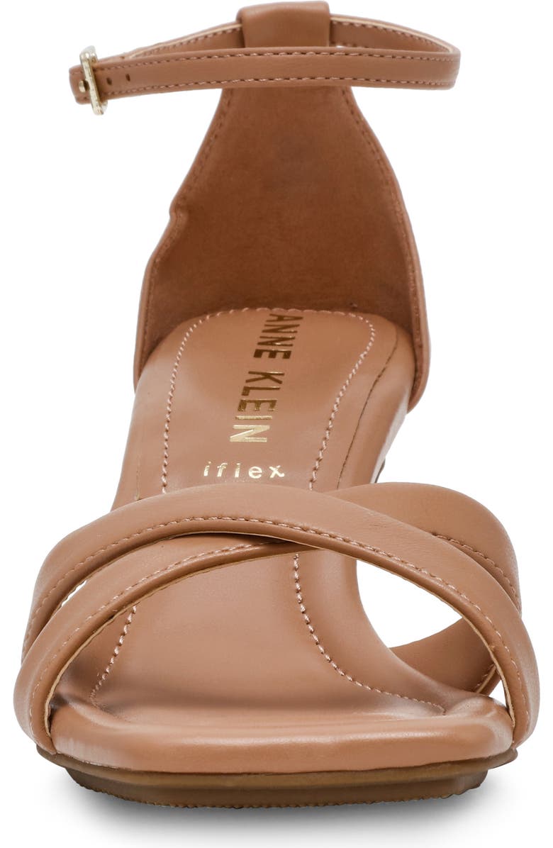 Anne Klein Joss Ankle Strap Kitten Heel Sandal, Alternate, color, Tan