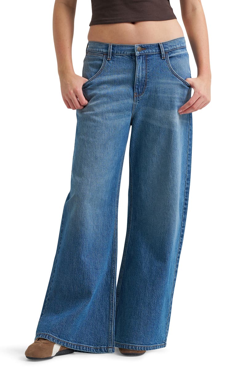 Wrangler Western High Waist Wide Leg Jeans, Main, color, 