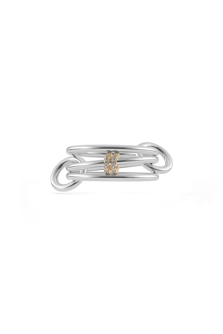 Acacia SG Gris Linked Rings, Main, color, SILVER