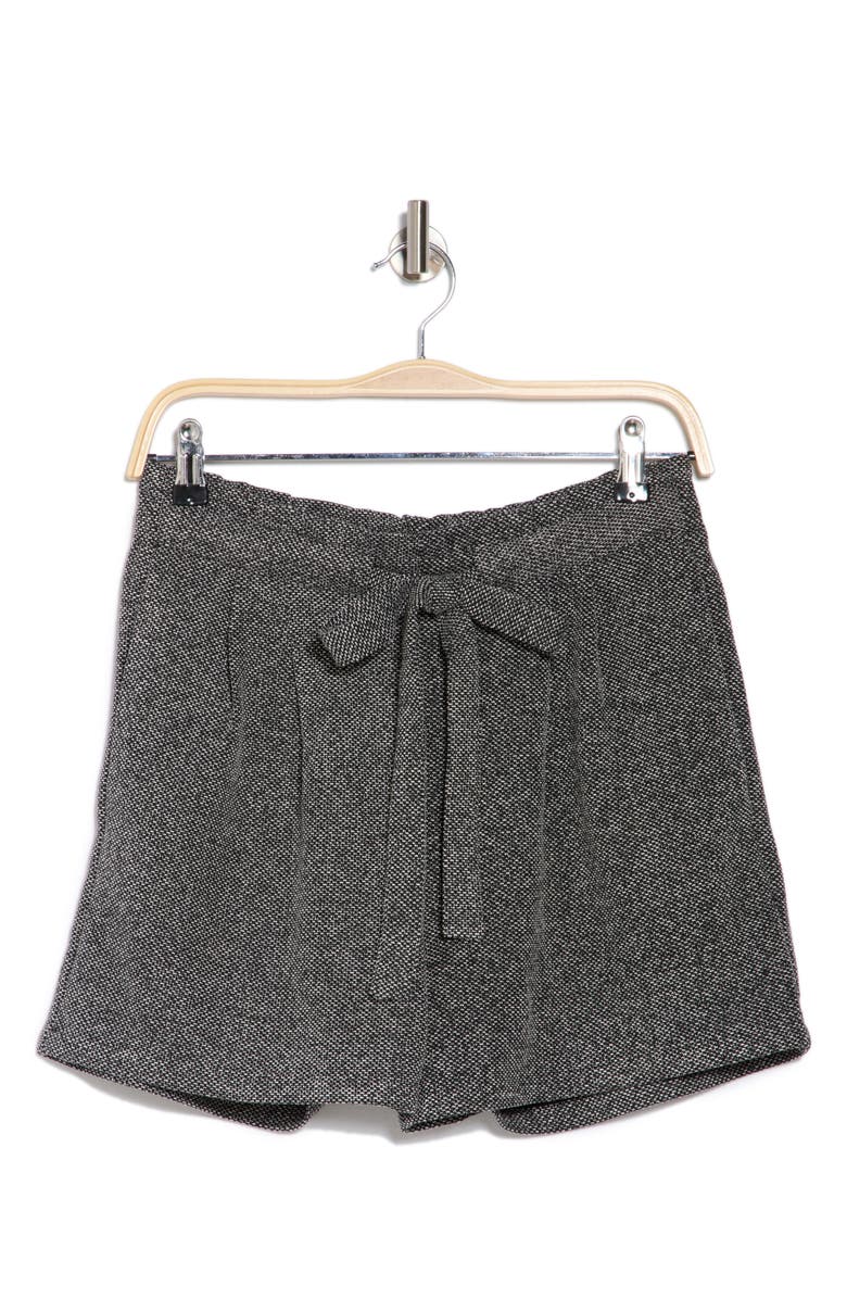 DR2 by Daniel Rainn Tie Front Shorts, Alternate, color, Black