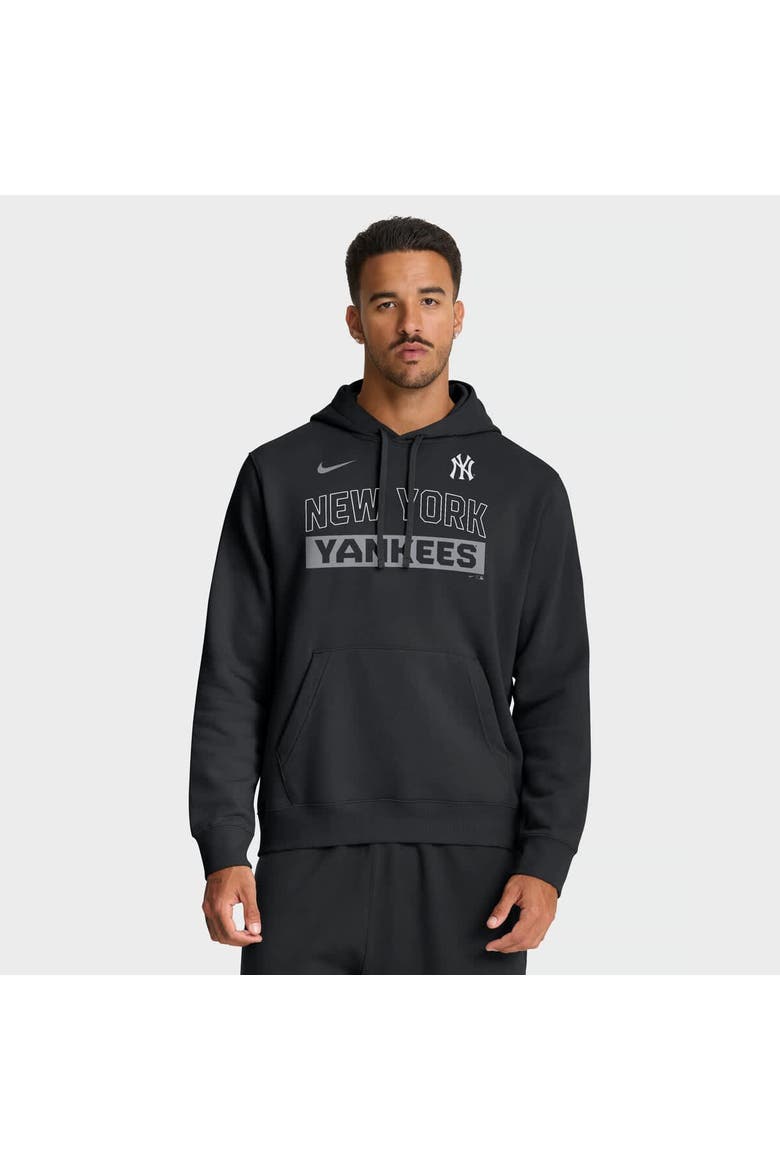 Men's Nike Black New York Yankees Primetime Club Hoodie, Main, color, Black