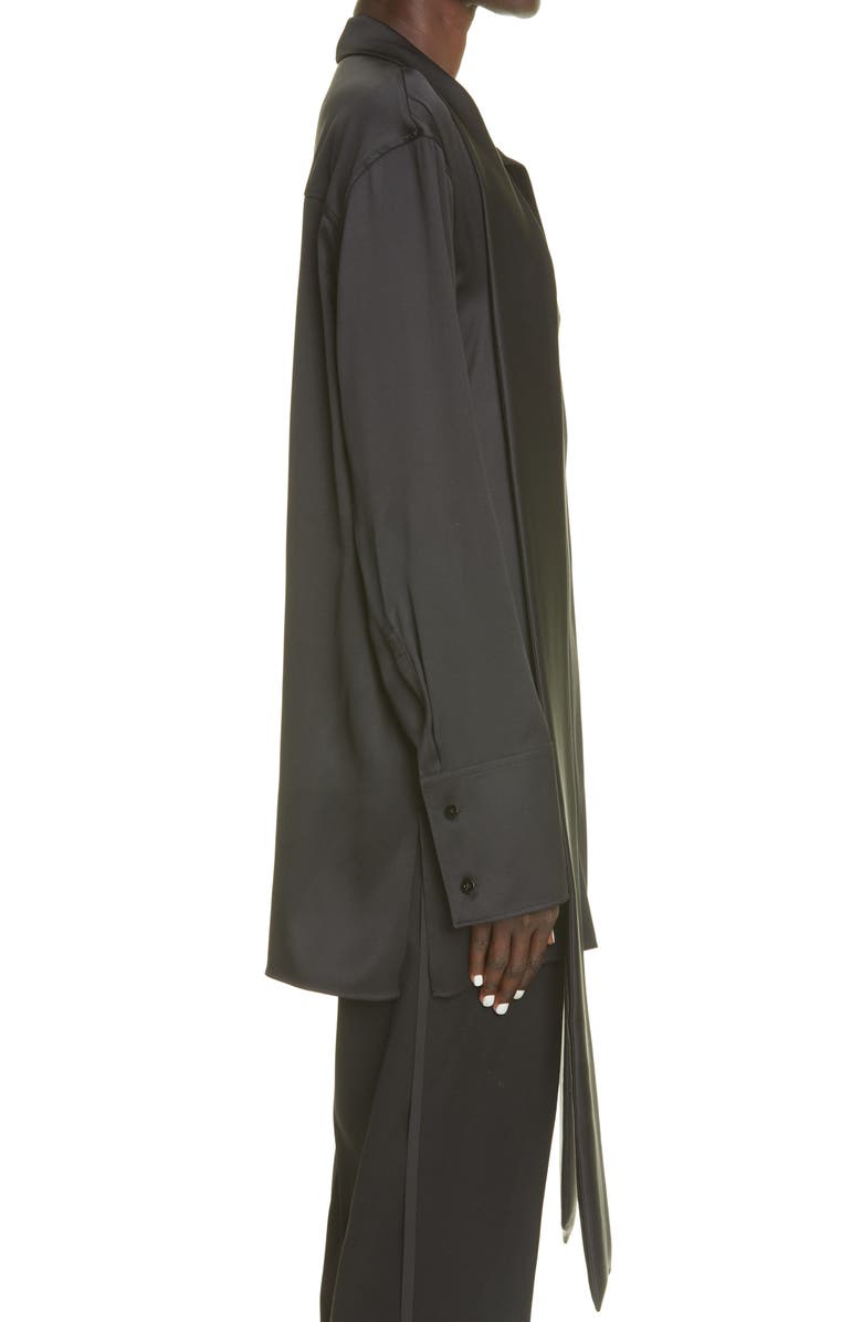 Jil Sander Friday P.M. Tie Neck Silk Blouse, Alternate, color, 