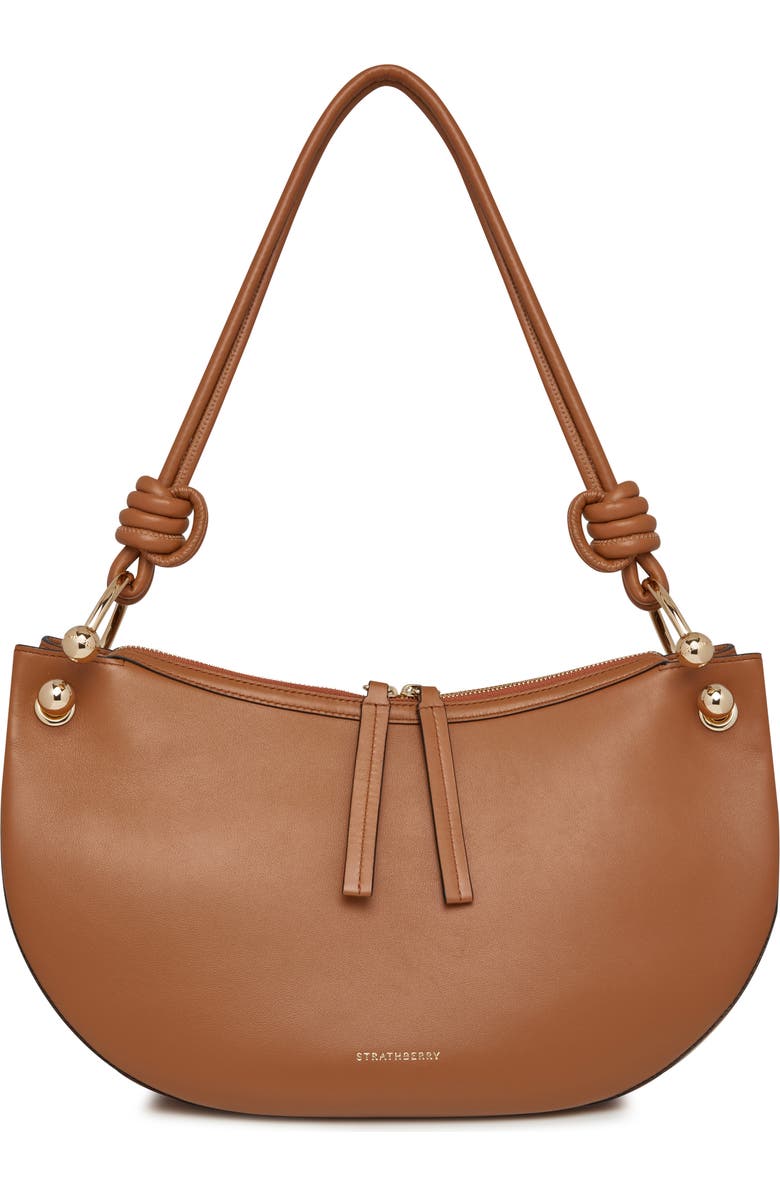 Strathberry Halo Leather Shoulder Bag, Main, color,