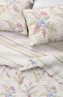 Woven & Weft Tropical Floral Cotton Quilt & Sham Set