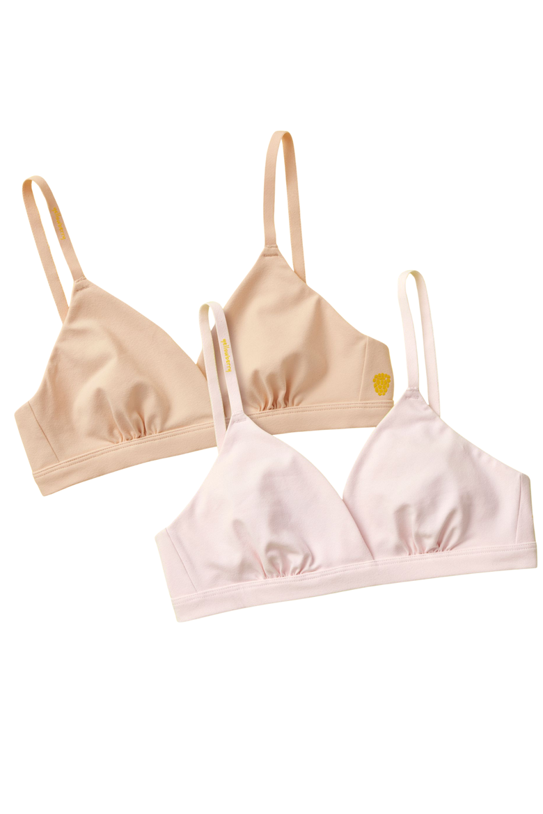 Butter Triangle 2pk Bra, Main, color, Beige